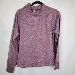 Z By Zella Women's Sz Medium Athletic Long Sleeve Pullover Purple with Pockets